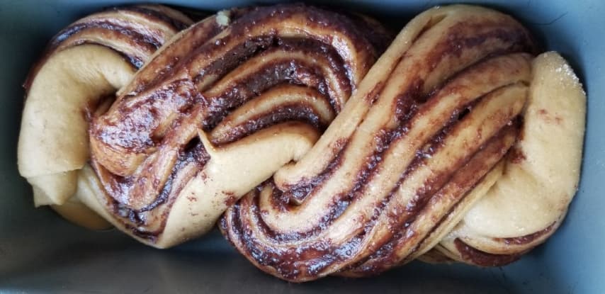 בצק עוגה לאחר תפיחה